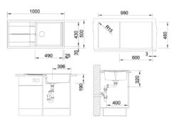 Blanco Metra XL 6 - Fregadero De Silgranite, 1000x500 Mm, Con Control De Desagüe, Blanco Suave 527123 5 Blanco Metra XL 6 - Fregadero De Silgranite, 1000x500 Mm, Con Control De Desagüe, Blanco Suave 527123 -Blanco ff85ef17dd9d3ae8fd074378